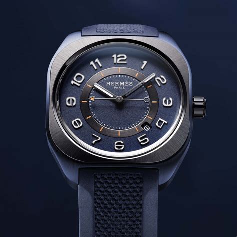 hermes h08 blue titanium watch|hermes h08 composite.